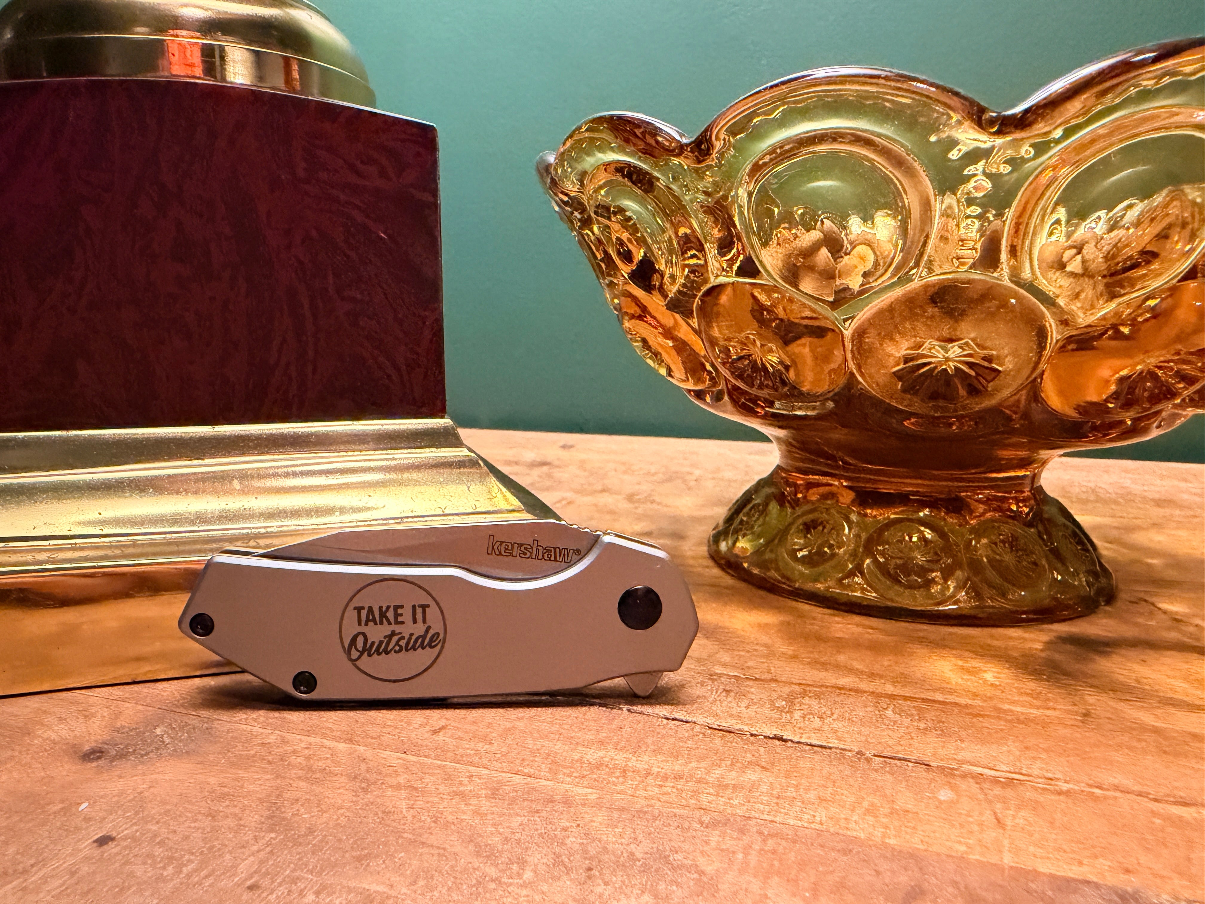 βTake It Outsideβ Assisted Opening Pocketknife β Stonewash Stainless EDC Knife