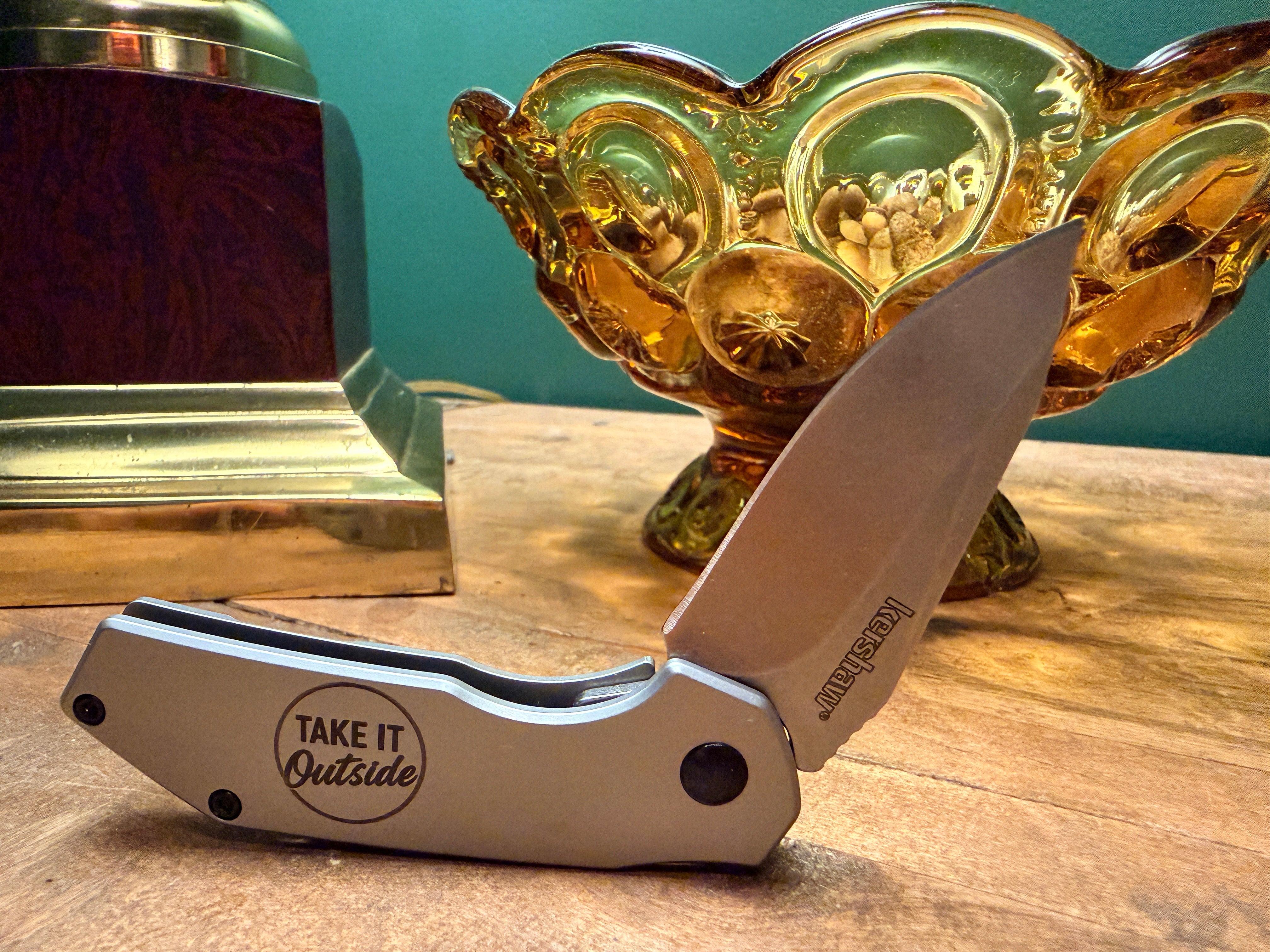 βTake It Outsideβ Assisted Opening Pocketknife β Stonewash Stainless EDC Knife