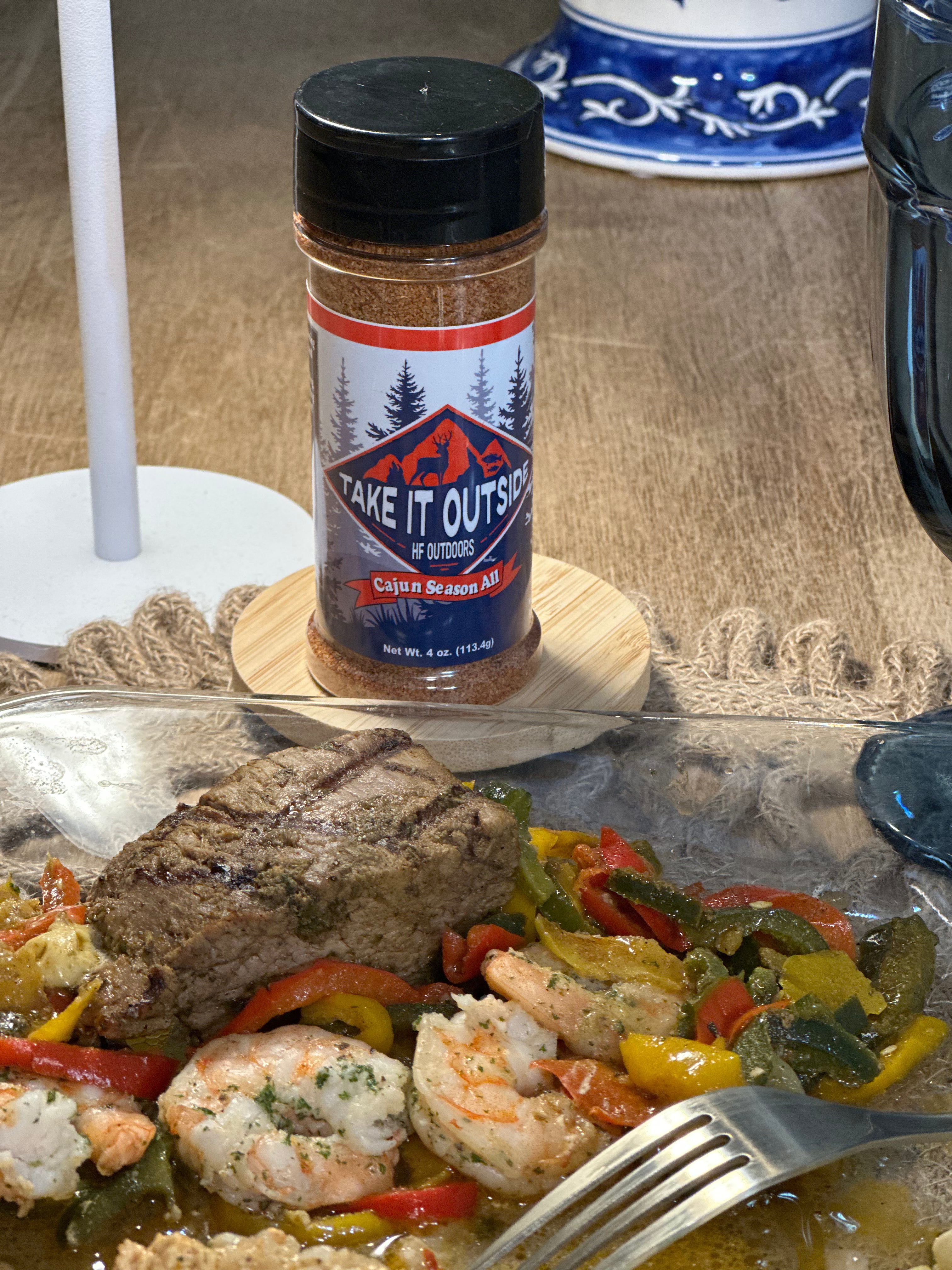 Take It Outside Cajun Season All – Bold Outdoor Flavor in Every Shake!